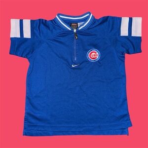 Nike Cooperstown Collection Chicago Cubs Batting Practice Quarter-Zip Jersey SML